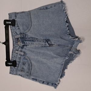 Shein Fringe Denim Jens Short Size XS